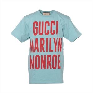 Gucci Light Blue and Red Short Sleeve Tee